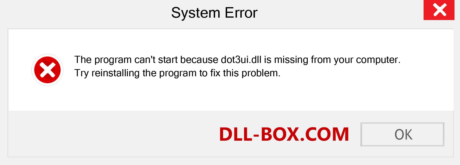  dot3ui.dll file is missing?. Download for Windows 7, 8, 10 - Fix  dot3ui dll Missing Error on Windows, photos, images